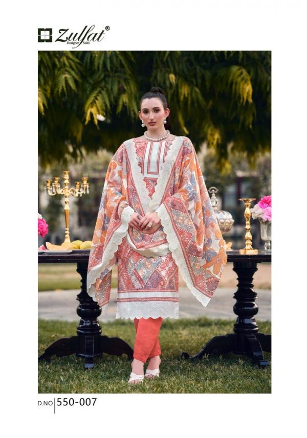 Zulfat Hakoba 550 Cotton Printed Dress Material Collection